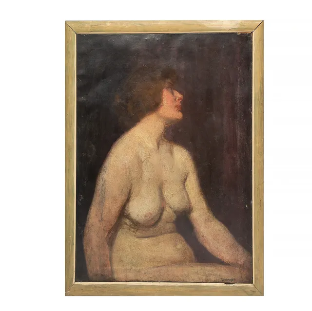 OKÄND KONSTNÄR, olja på duk, 1916.