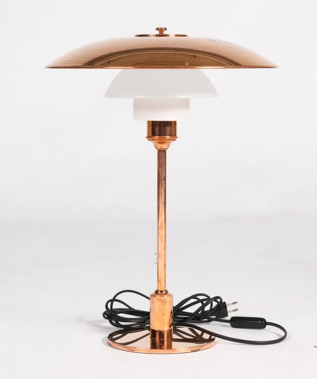 Poul Henningsen. Table lamp, PH 3½-2½, copper - Limited edition.
