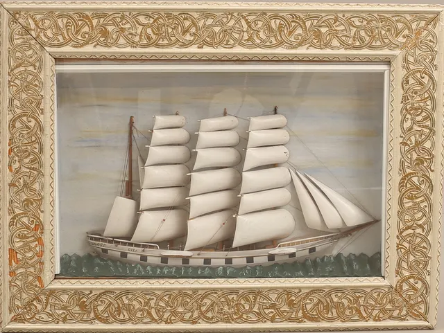 DIORAMA, skeppsmodell.