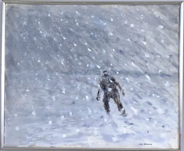 LARS HALLBERG. Olja på duk.