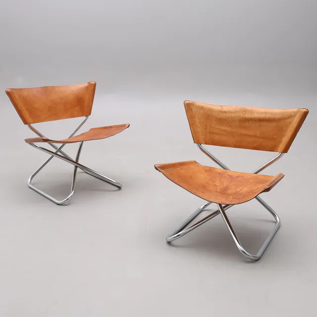 ERIK MAGNUSSEN. FÅTÖLJER, ETT PAR, "Z DOWN CHAIR", TORBEN ØRSKOV, DANMARK, FORMGIVEN 1968.