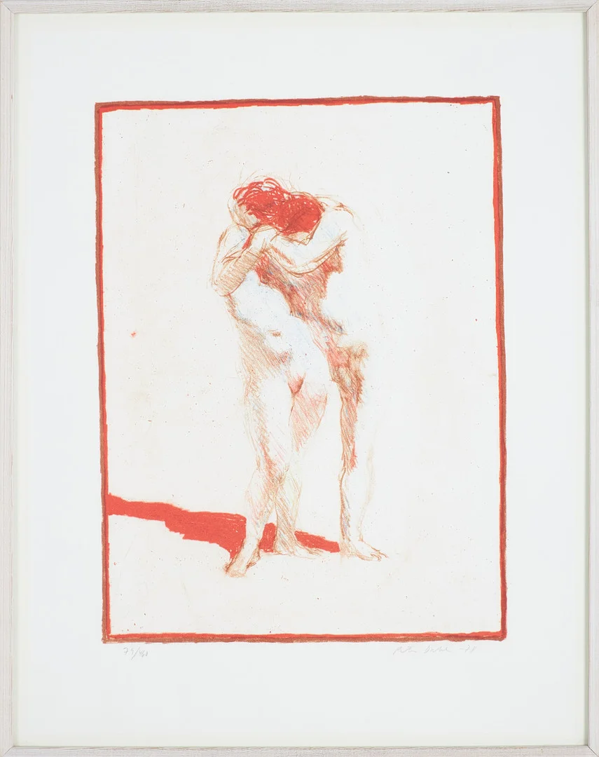 PETER DAHL. Kärlekspar, litografi, signerad, numrerad 79/460, samt daterad -78. — Engravings & Prints — Stockholms Auktionsverk Sickla