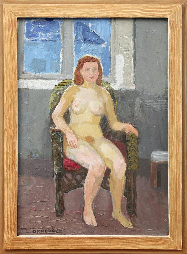 LENNART ÖRNEBÄCK. OLJA, på pannå, signerad. — Paintings — Kalmar Auktionsverk