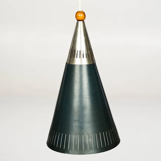 TAKLAMPA, 1950/60-tal, metall, (Höjd 44 cm).