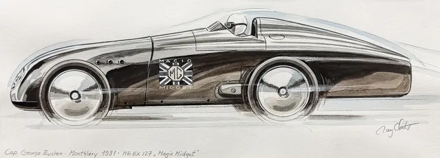 RONY LUTZ. MG "MAGIC MIDGET". Original.