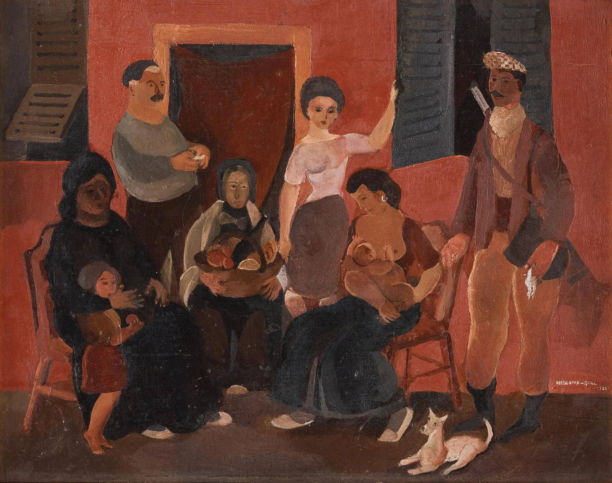 Bertil Bull Hedlund, "Monegasker". — Bukowskis