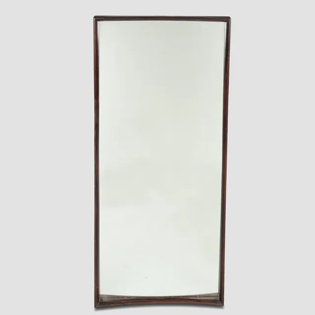 Dansk design, spejl med ramme af massiv palisander, 1960'erne.