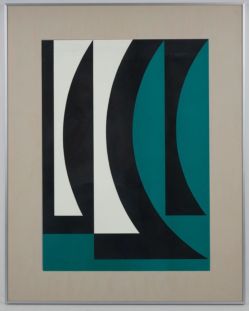 LARS-GUNNAR NORDSTRÖM. Komposition, signerad, serigrafi, 101/125. — Engravings & Prints — Stockholms Auktionsverk Helsinki