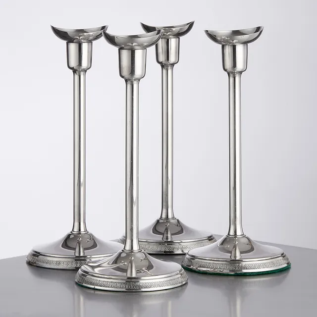 AINAR AXELSSON. Ljusstakar, 4 st., silver, Guldsmedsaktiebolaget, Stockholm 1966-67, Swedish Modern.