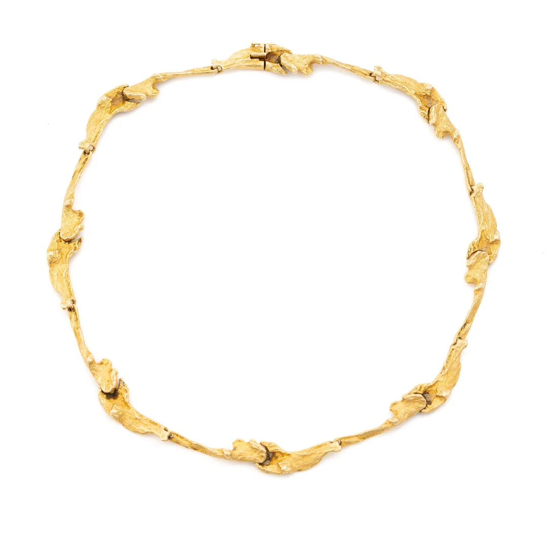 Björn Weckström, collier, 18K guld, "Mariehand", Lapponia. — Smycken/Collier & Hängsmycken — Bukowskis