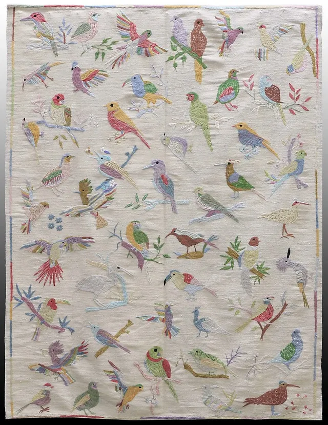 MATTA, orientalisk, ljus kelim, 218 x 168 cm.