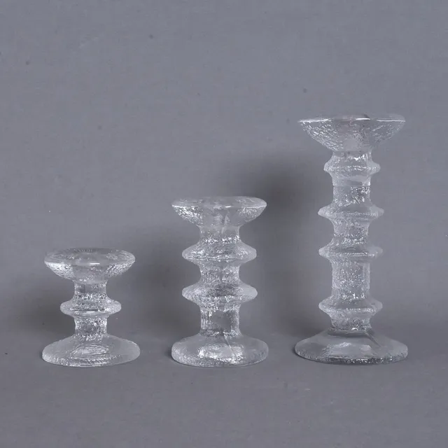 TIMO SARPANEVA. ljusstakar, 3 st, glas, "Festivo".