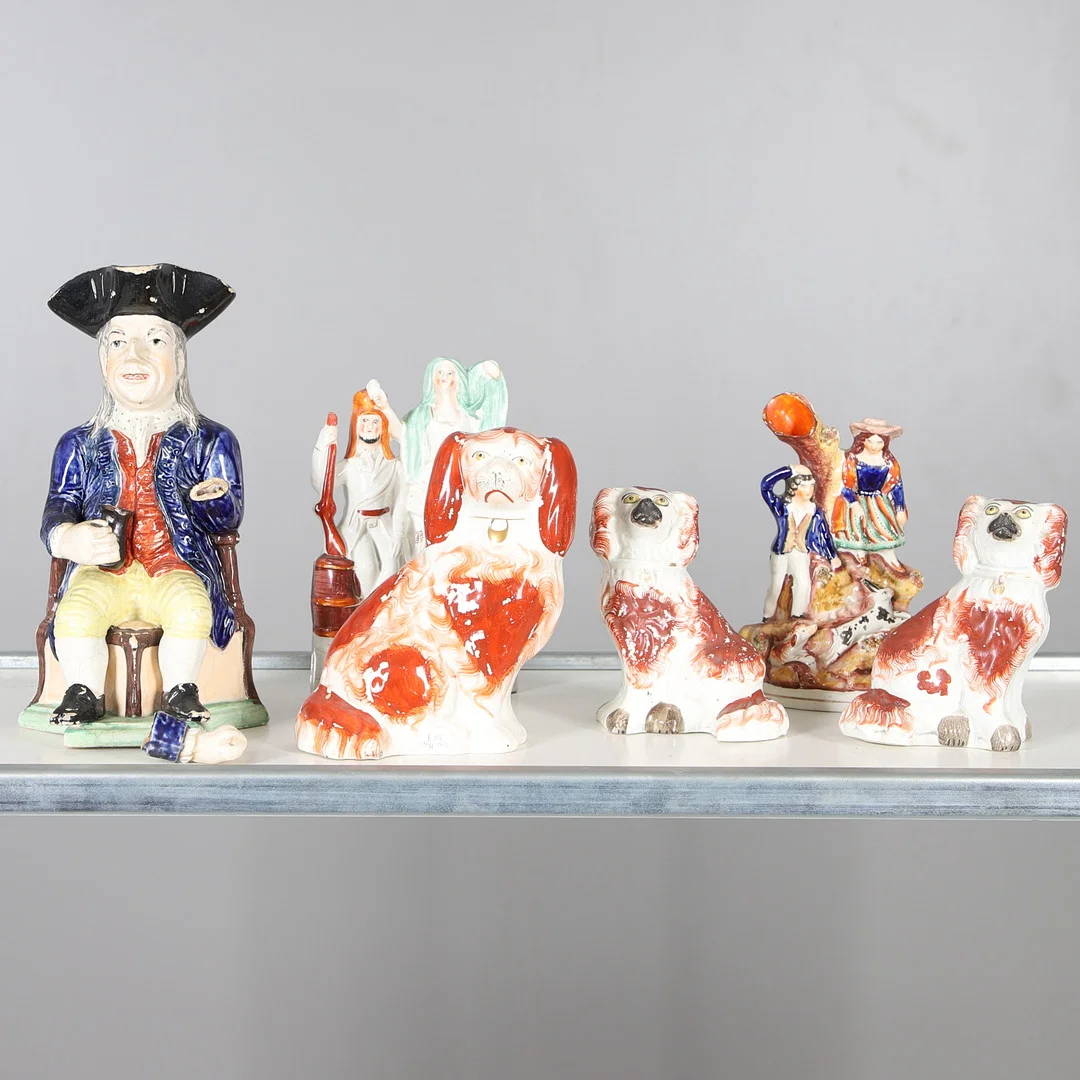 ANTIQUE TOBY JUG & STAFFORDSHIRE POTTERY. — European — Lawrences Auctioneers