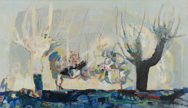 ARMAND ROSSANDER. Landskap, olja på duk, signerad.