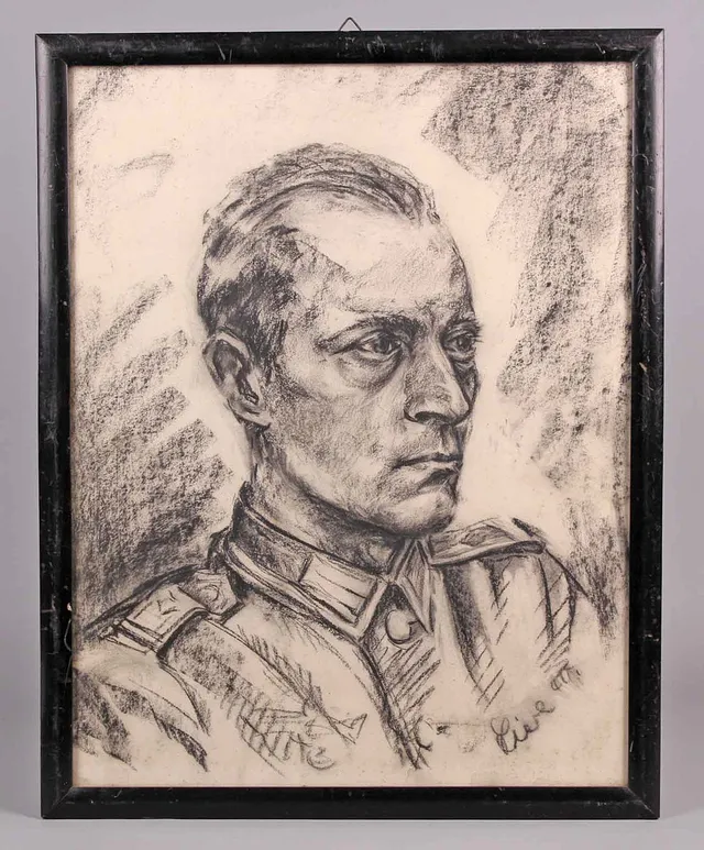 WEHRMACHT PORTRAIT - signiert 1940.