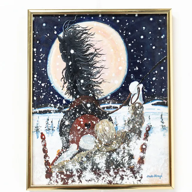 MATS NORRYD. Gouache, signerad.