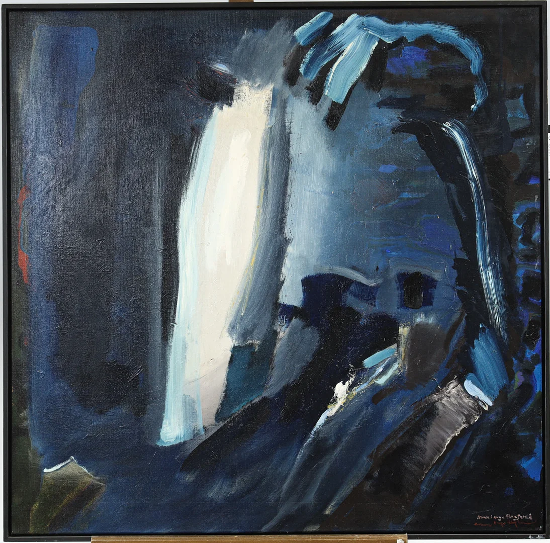 SVEN INGE HÖGLUND (1935-2008). "Natt", olja på duk. — Paintings — Stockholms Auktionsverk Helsingborg