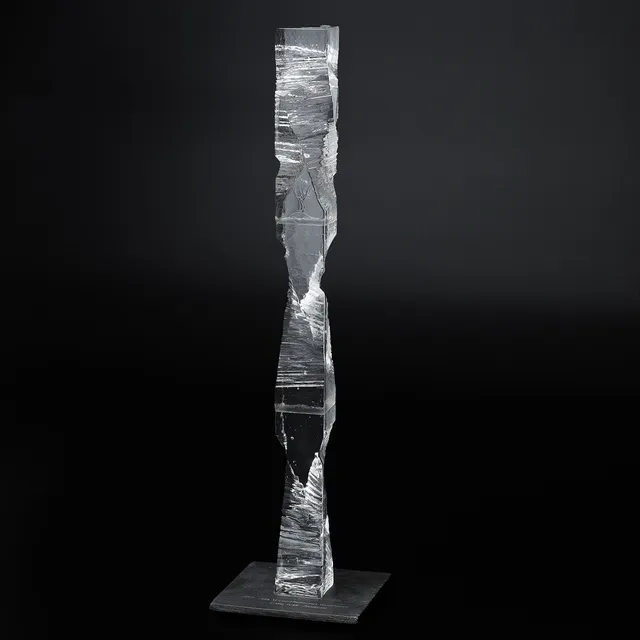 CHRISTER SJÖGREN. Skulptur, glas, signerad, Lindshammar, -90.
