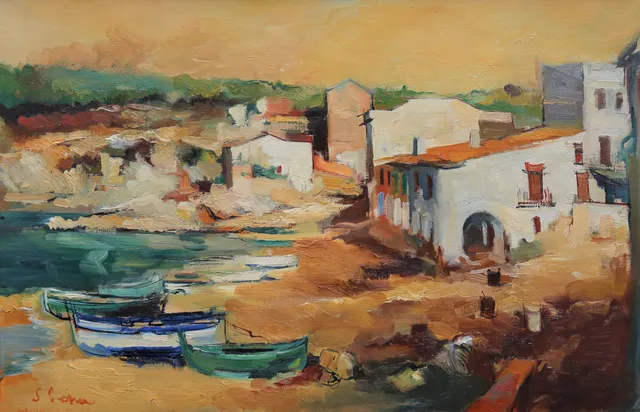 JOAN SERRA MELGOSA. Seaside view, Calella.