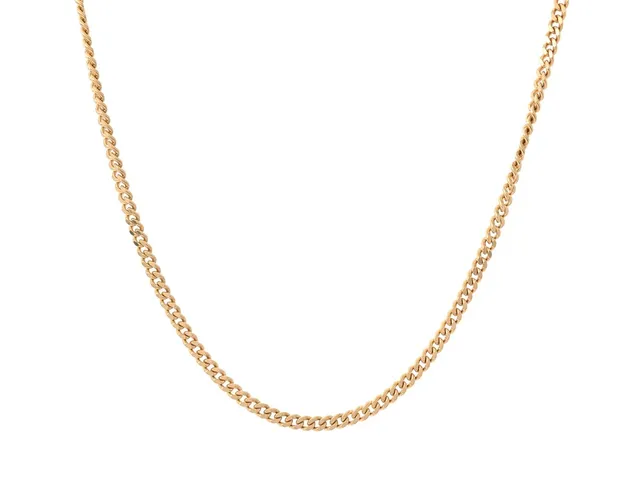 HALSKEDJA, 18K guld, pansarlänk, längd 51,5 cm, vikt 14,4 g.