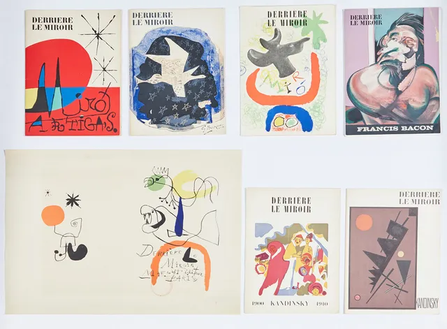 Derrière le miroir, sechs Kunstzeitschriften und eine Lithographie, Galerie Maeght, 1950-1966, Paris, Frankreich (7).