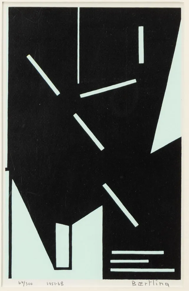 Olle Bærtling, "Cristalline", Ur serien: "The Angles of Baertling" open form infinite space from cinetisme to open form".
