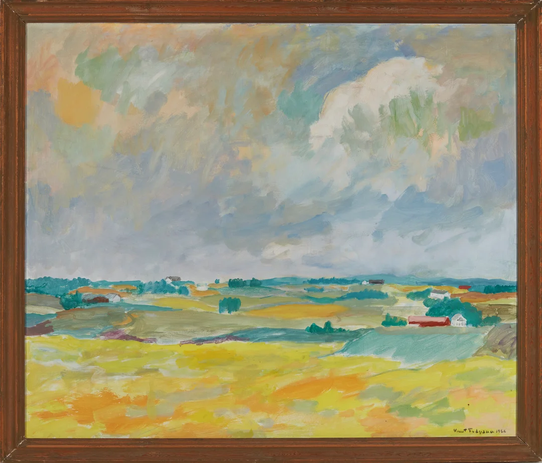 Frøysaa, Knut — Åkerlandskap, 1966 — Kunst/Maleri — Blomqvist