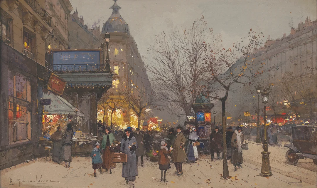 Galien Laloue, Eugène — "Les Grands Boulevards" — Kunst/Øvrig billedkunst — Blomqvist