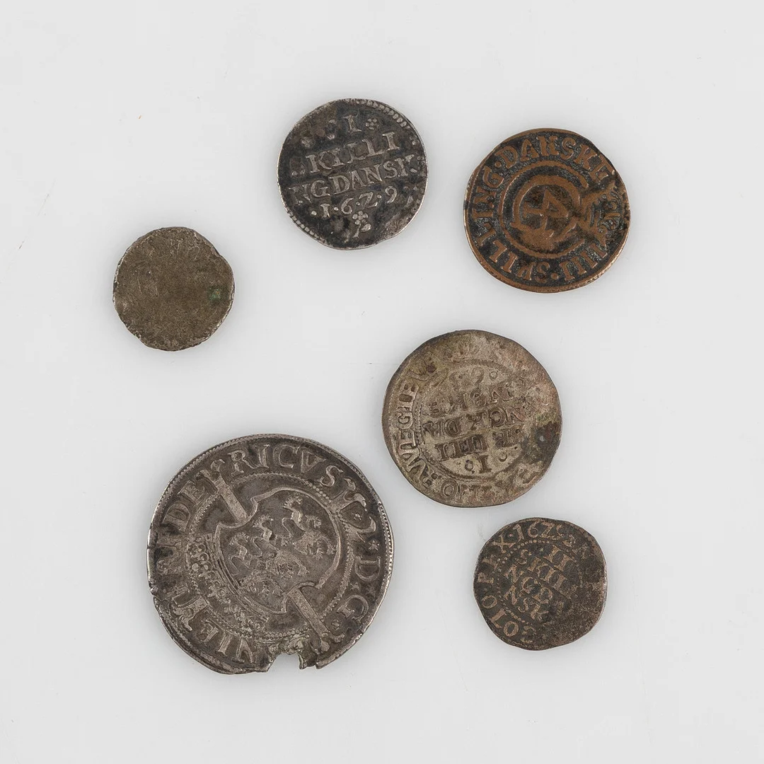 MYNT, Danmark, 1500-1600-tal, 6 st. — Coins & Banknotes — Stockholms Auktionsverk Helsingborg