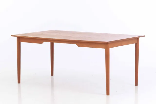 Rectangular teak work table / dining table, 1960s