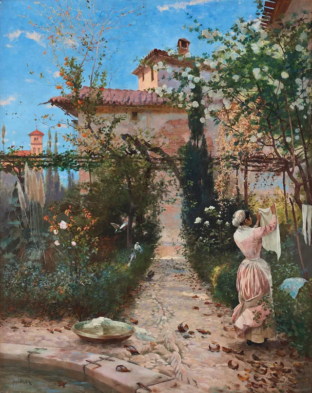 Hugo Birger, "Trädgård i Alhambra".