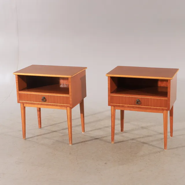 SÄNGBORD, 1 par, mahogny, 1960-tal.