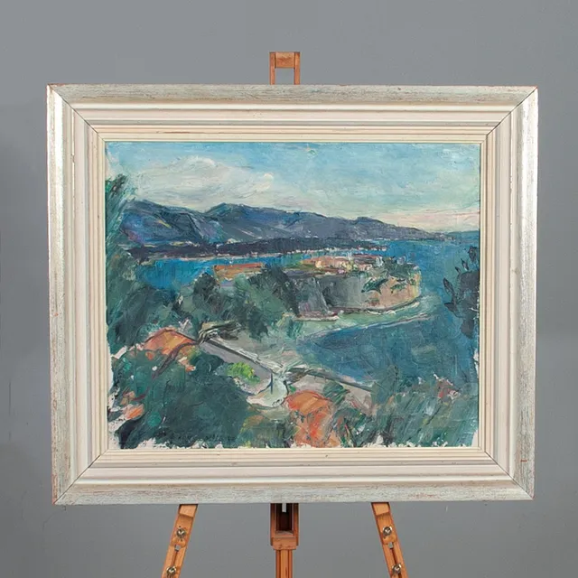 ARNE CASSEL (1898-1965). Landskapsmotiv, signerad och daterad Arne Cassel -47 olja på duk.