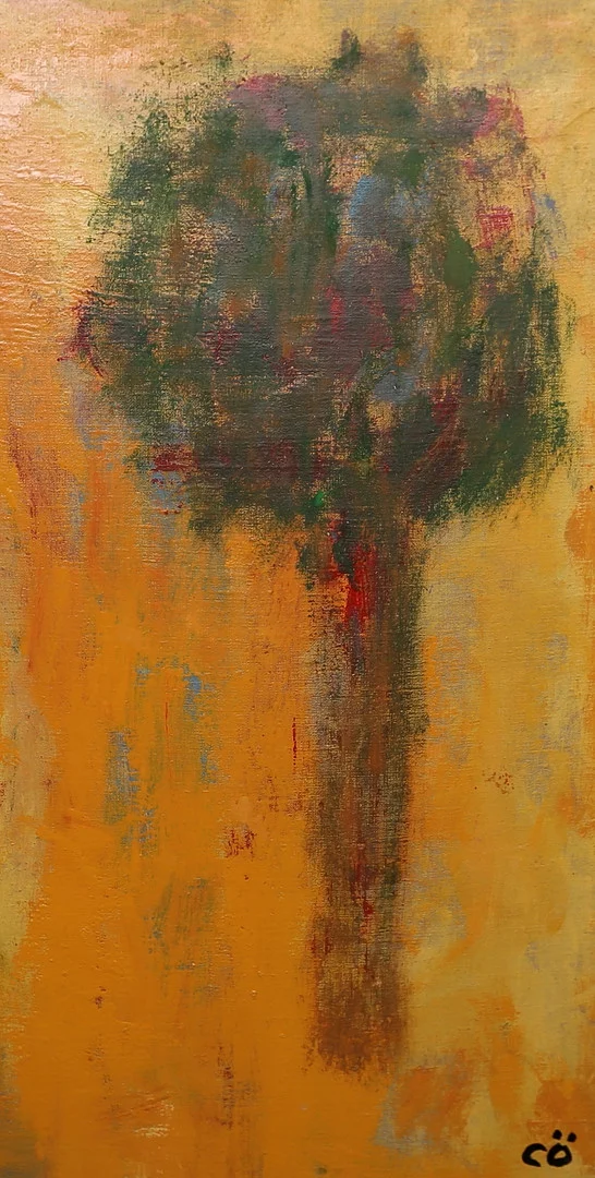 CALLE ÖRNEMARK. Olja på duk, uppklistrad på pannå, monogramsignerad CÖ. — Paintings — Gomér & Andersson Linköping