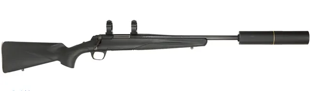 KULGEVÄR MED LJUDDÄMPARE, Repeter, fabrikat Browning, modell X-Bolt, kaliber .308W, tillv.nr 50915ZX354, se-nr SE2573474.