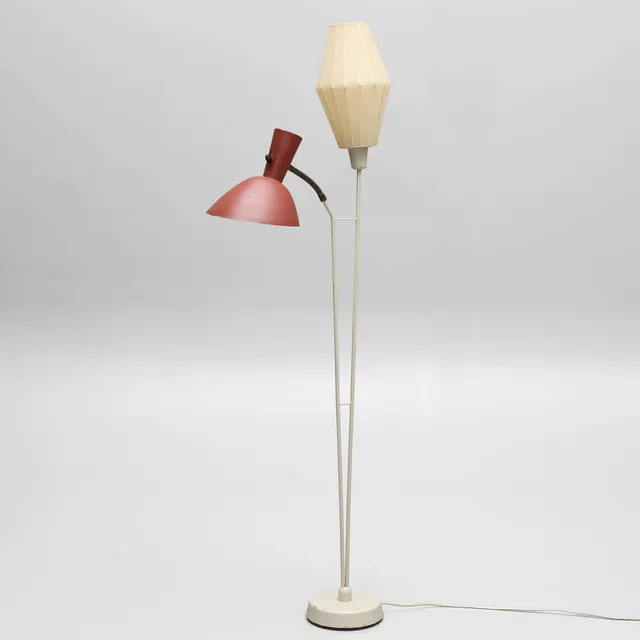 HANS BERGSTRÖM. Golvlampa, modell Nr 41, Ateljé Lyktan, 1950-tal.
