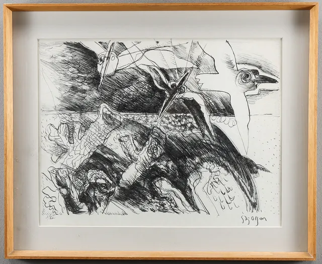 STIG OLSON. Litografi I/XV, signerad.