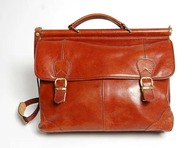 PORTFÖLJ, skinn " Three bags.