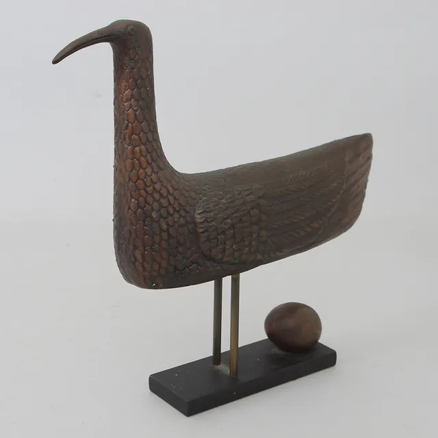 STIG LINDBERG. Skulptur, brons, "Solfågeln", signerad och numrerad 267.