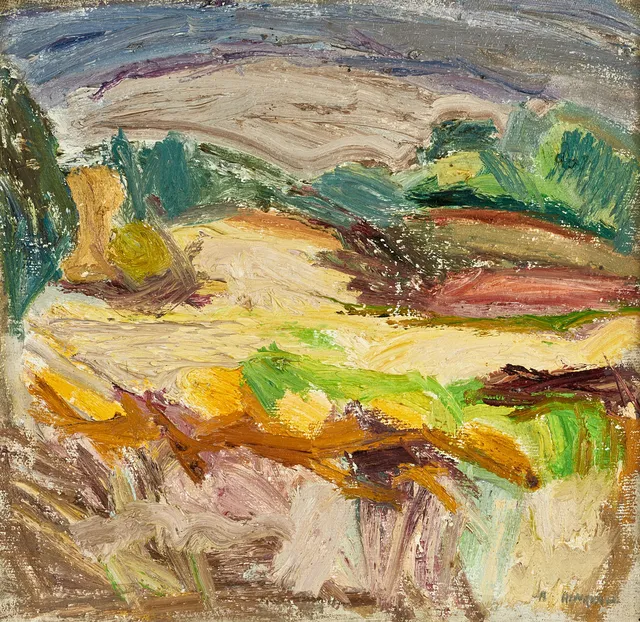 BRITTA RINGVALL (Stockholm, 1912-1987), Syninge, signerad, olja på duk.
