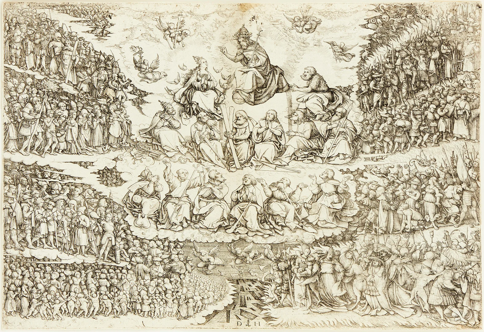 DANIEL HOPFER (GERMANY 1470-1536). "The Last Judgment". — Engravings & Prints — Stockholms Auktionsverk Magasin 5