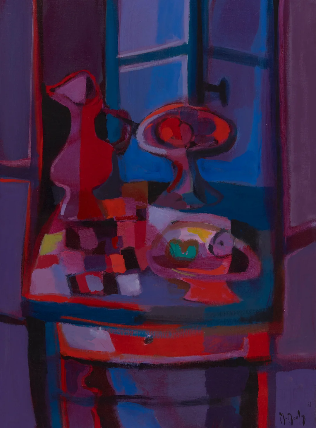 Mouly, Marcel — Nature morte, 1988 — Kunst/Maleri — Blomqvist