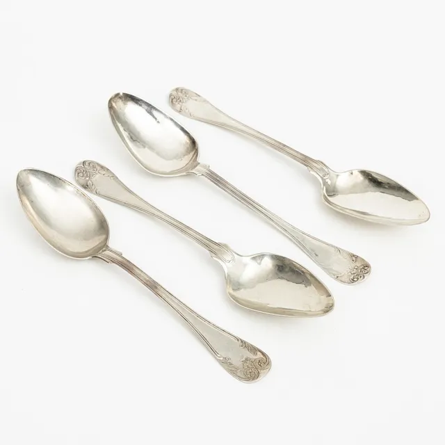 SKEDAR, 4 st, silver, 18-1900-tal.