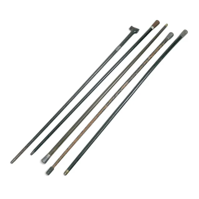 FIVE EARLY 20TH CENTURY WALKING CANES.