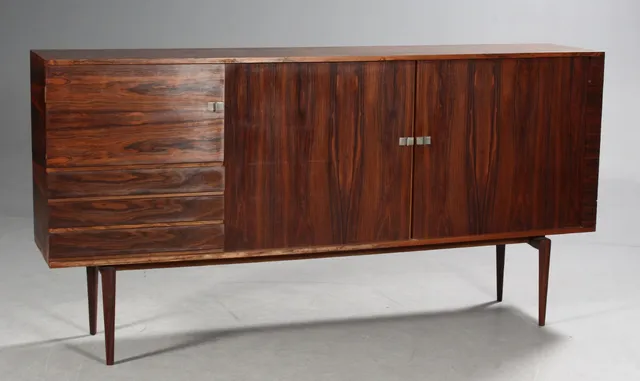 H. W. Klein. Tall dresser, rosewood, from the 1960s