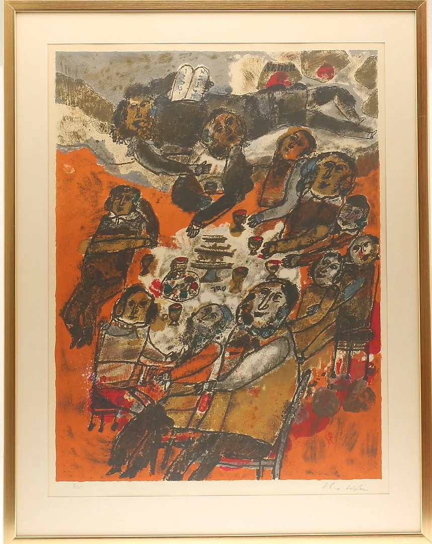 THEO TOBIASSE. Färglitografi, signerad och numrerad 7/135. — Engravings & Prints — RA Auktionsverket Norrköping
