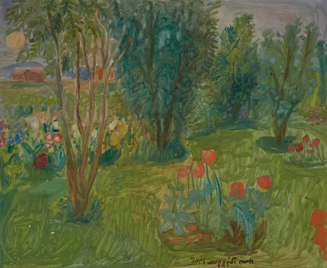 Ryggen, Hans — "Sommerkveld med måne" 1947