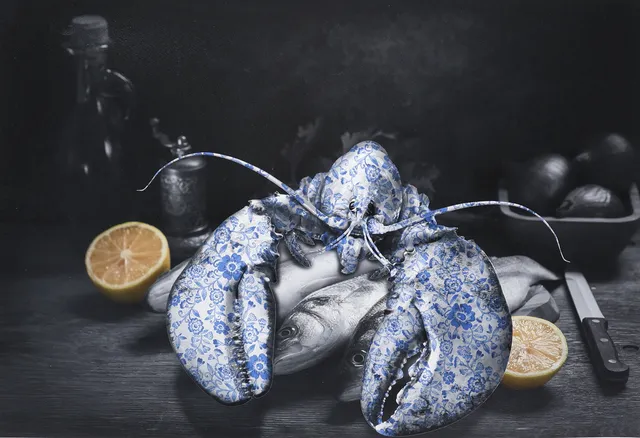LARS TUNEBO. Mixed media, ”Ming lobster”, signerad, numrerad HC 1/5.
