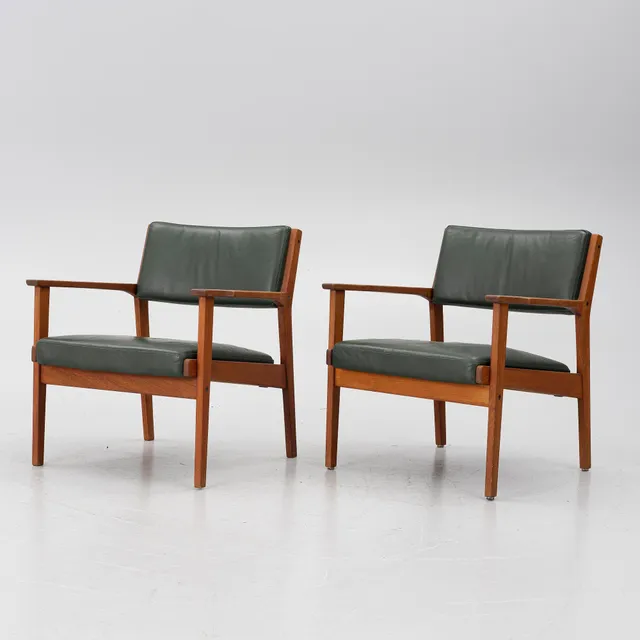 Ingemar Thillmark, fåtöljer, ett par, "Axamo", OPE Möbler, 1960-tal.