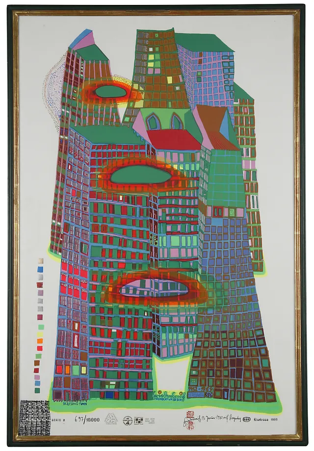 FRIEDENSREICH HUNDERTWASSER, 1928-2000.
